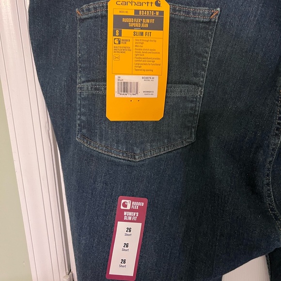 Women’s Short Slim Fit Carhartt Jeans Size 26 - Picture 2 of 5